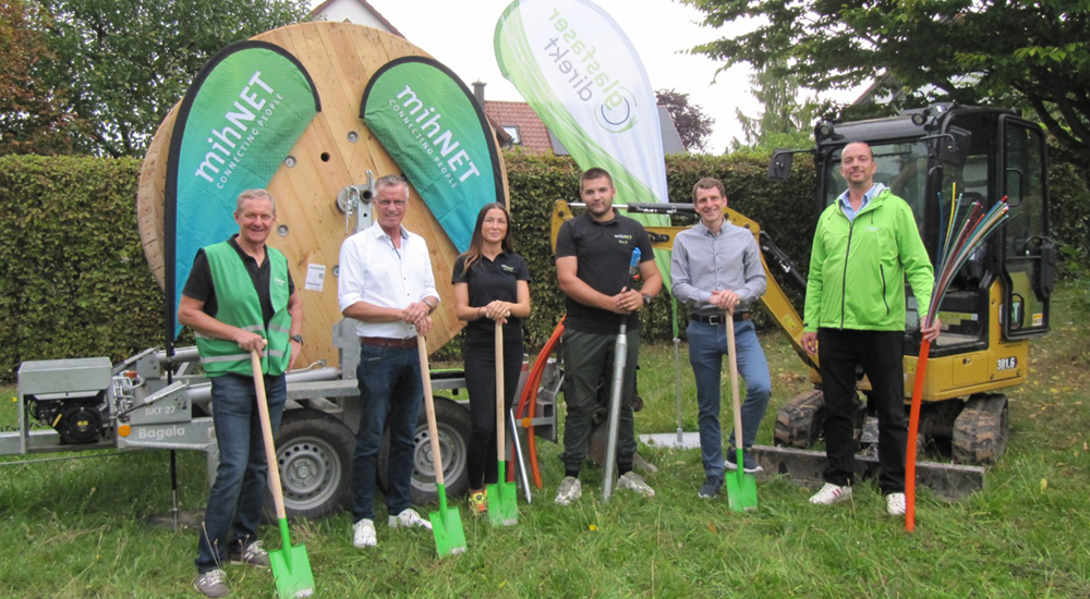 Spatenstich zum Glasfaserausbau in Hirschau